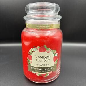 Yankee Candle Large Jar Returning Classic Strawberry 2019 HTF 50th anniversary